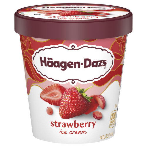 Haagen-Dazs Strawberry Ice Cream - 14 Fluid Ounce