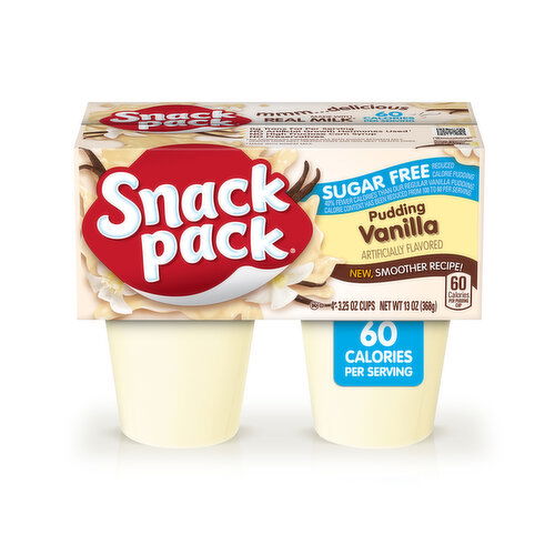 Snack Pack Sugar Free Vanilla Flavored Pudding - 13 Ounce