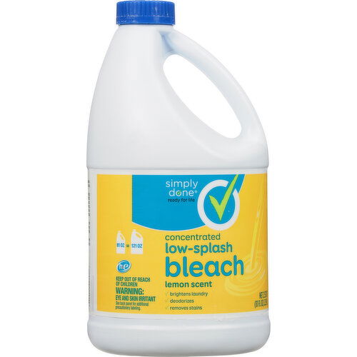 Simply Done Bleach, Low-Splash, Concentrated, Lemon Scent