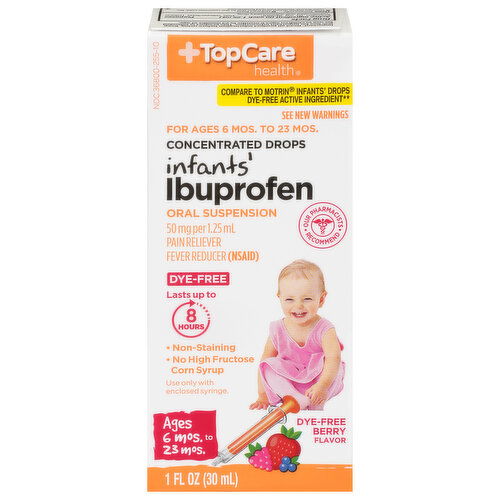 TopCare Ibuprofen, Infants', 50 mg, Berry Flavor