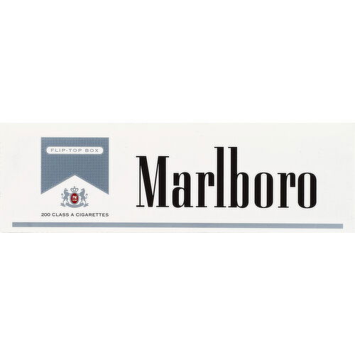 Marlboro Cigarettes, Silver Pack, Flip-Top Box