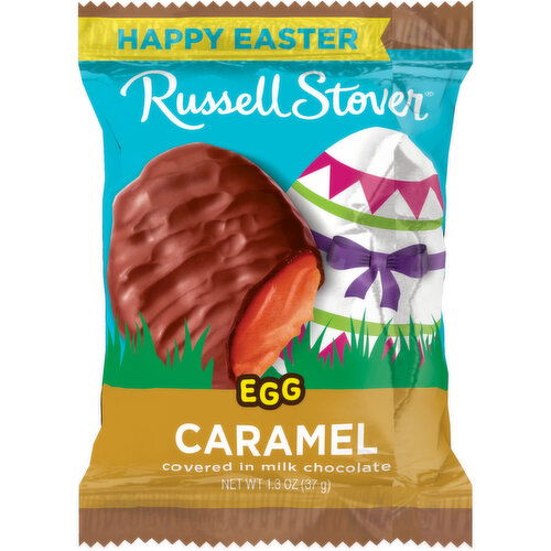 Russell Stover Caramel Milk Chocolate Candy Easter Egg