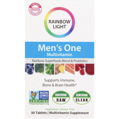 Rainbow Light Multivitamin, Men's One, Tablets