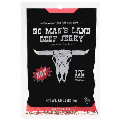 No Man's Land Beef Jerky, Hot