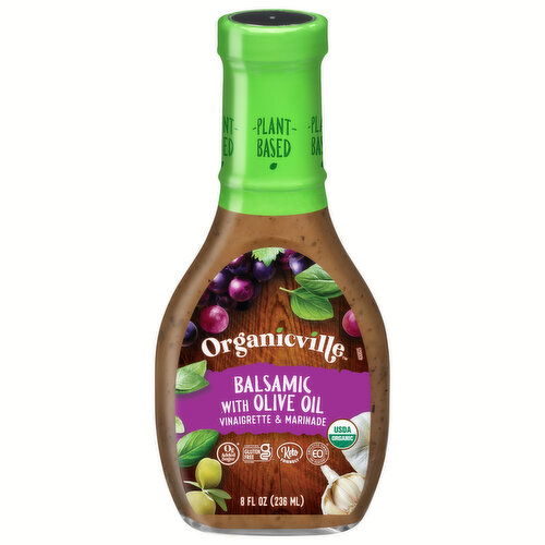 Organicville Vinaigrette & Marinade, Balsamic with Olive Oil