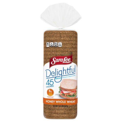 Sara Lee Bread, Honey Whole Wheat, Delightful