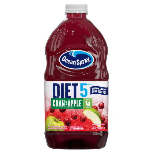 Ocean Spray Juice, Cran x Apple, Diet 5 Cals