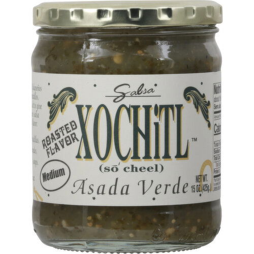 Xochitl Salsa, Asada Verde, Roasted Flavor, Medium