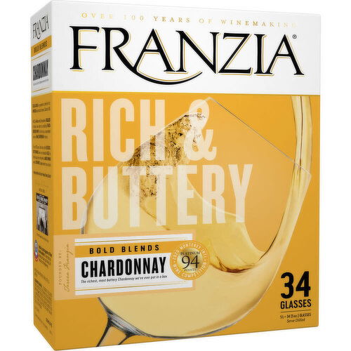 Franzia Bold Blends Rich & Buttery Chardonnay White Wine Box, 5.0 L    