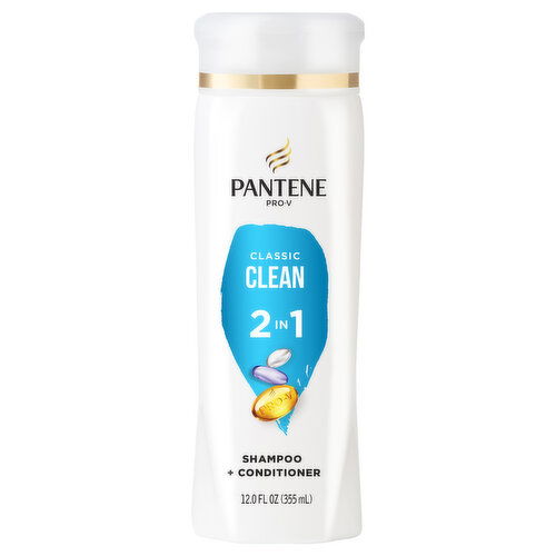 Pantene Classic Clean 2 in 1 Shampoo + Conditioner - 12 Fluid Ounce