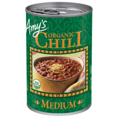 Amy's Organic Medium Chili, Vegan,  14.7 oz.