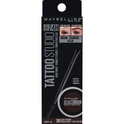 maybelline Brow Pomade, Deep Brown 380 - 0.106 Ounce