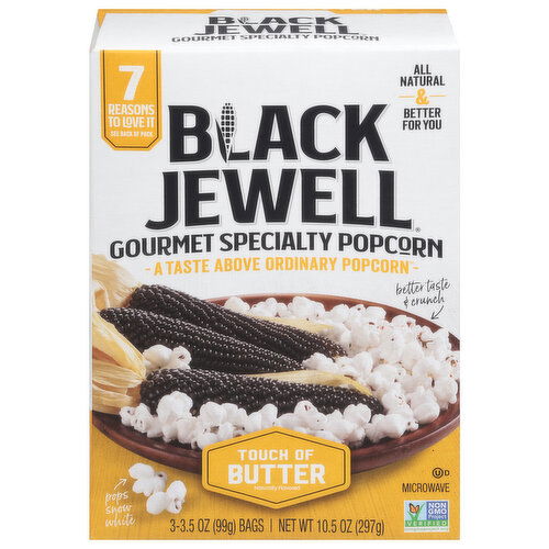 Black Jewell Specialty Popcorn, Gourmet, Touch of Butter