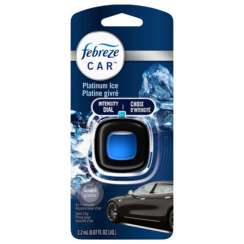 Febreze Air Freshener, Vent Clips, Platinum Ice - 0.07 Fluid Ounce