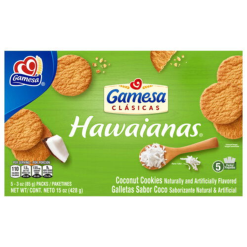 Gamesa Coconut Cookies, Hawaianas