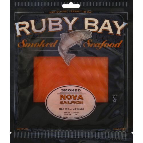 Ruby Bay Salmon, Smoked, Nova