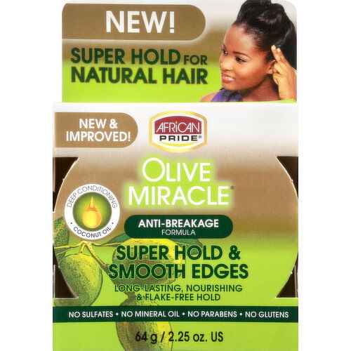 ORS Olive Miracle Gel, Super Hold & Smooth Edges