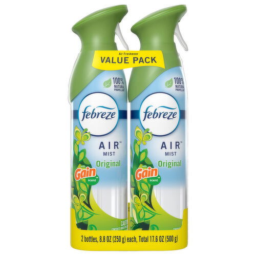 Febreze Air Freshener, Original Gain Scent, Value Pack