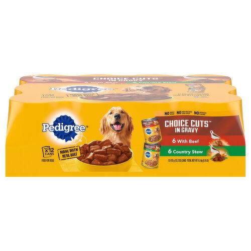 Pedigree Food for Dogs with Beef Country Stew In Gravy Brookshire s