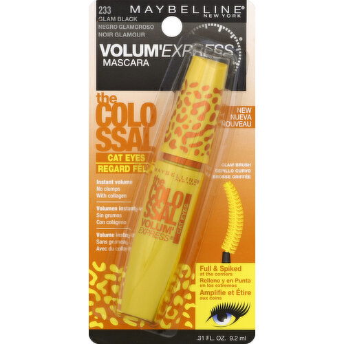 maybelline Mascara, The Colossal, Glam Black 233