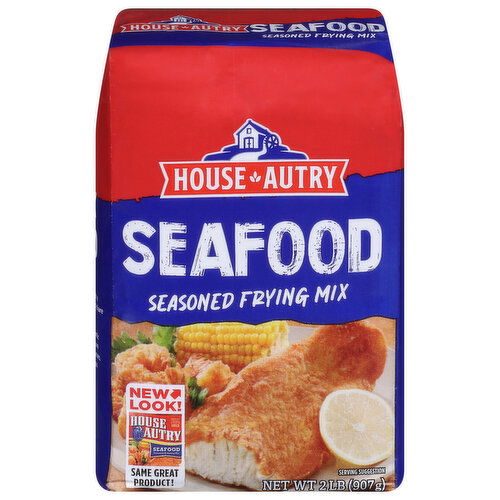 House-Autry Frying Mix, Seasoned, Seafood