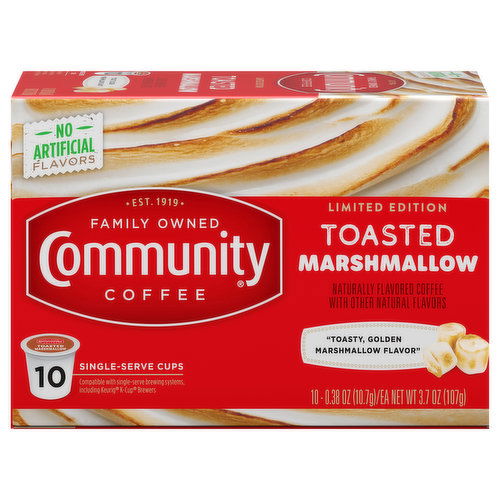 Community Coffee Coffee, Single-Serve Cups, Toasted Marshmallow