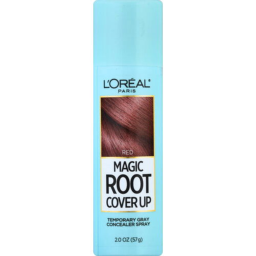 L'Oreal Temporary Gray Concealer Spray, Red