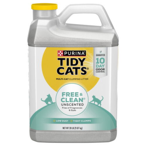 Tidy Cats Clumping Litter, Multi-Cat, Unscented