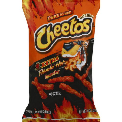 Cheetos Cheese Flavored Snacks, Crunchy, Xxtra Flamin' Hot