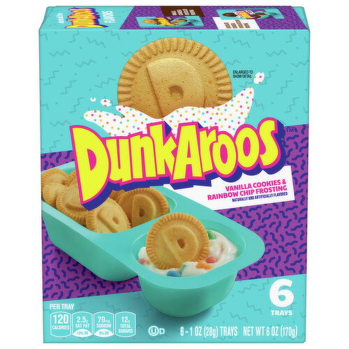 DunkAroos Cookies & Rainbow Chip Frosting, Vanilla