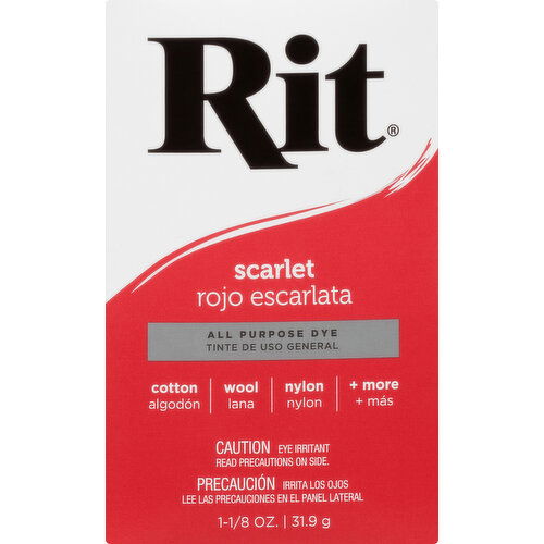 Rit All Purpose Dye, Scarlet