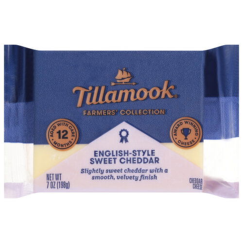 Tillamook English-Style Sweet Cheddar Cheese - 7 Ounce