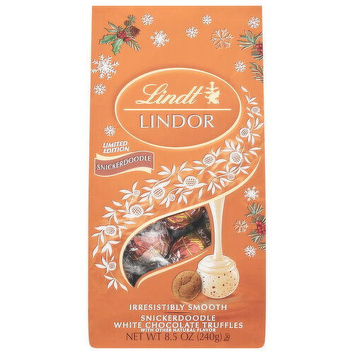 Lindt White Chocolate Truffles, Snickerdoodle