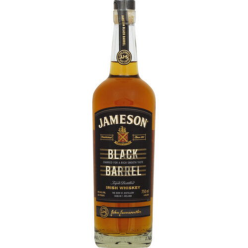 Jameson Whiskey, Irish, Triple Distilled, Black Barrel