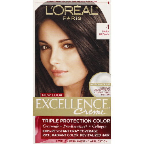 Excellence Permanent Haircolor, Dark Brown 4