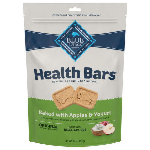 Blue Buffalo Dog Biscuits, Baked with Apples & Yogurt, Original