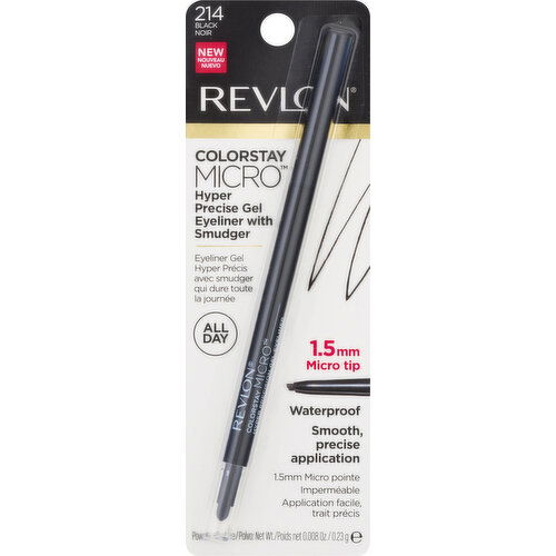 Revlon Eyeliner Gel, Waterproof, Black 214