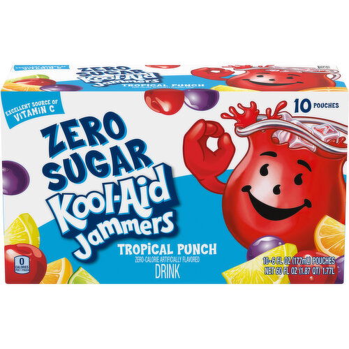 Kool-Aid Jammers Zero Sugar Tropical Punch Drink