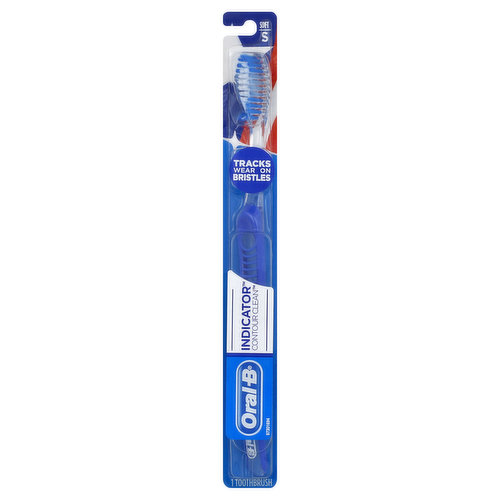 Oral-B Toothbrush, Indicator Contour Clean, Soft