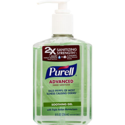 Purell Hand Sanitizer, Advanced, Soothing Gel