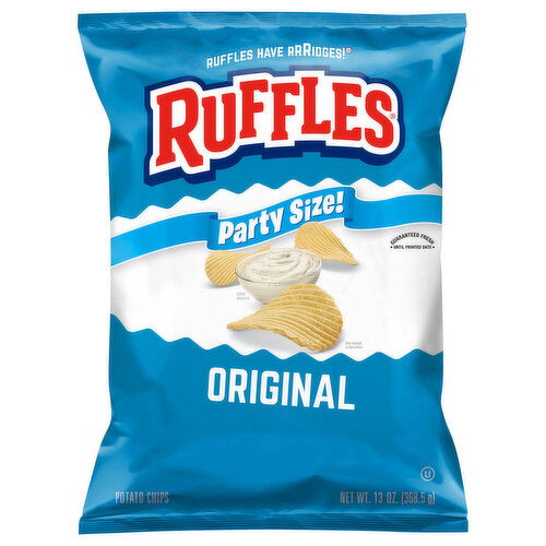 Ruffles Potato Chips, Original, Party Size