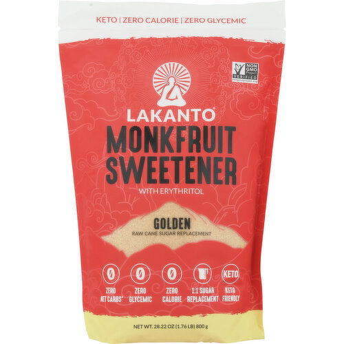 Lakanto Monkfruit Sweetener with Erythritol, Golden