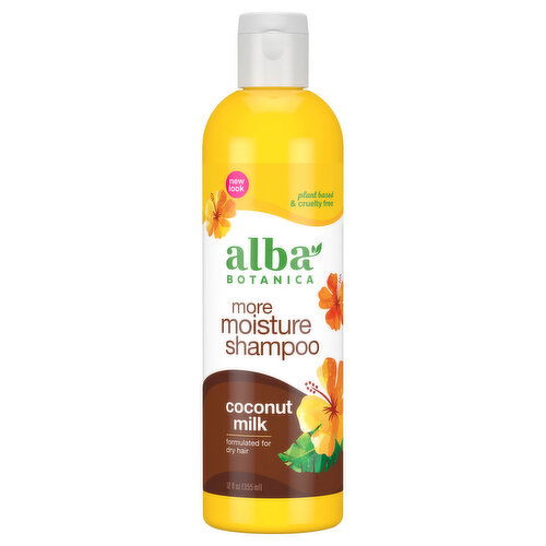 Alba Botanica Shampoo, More Moisture, Coconut Milk