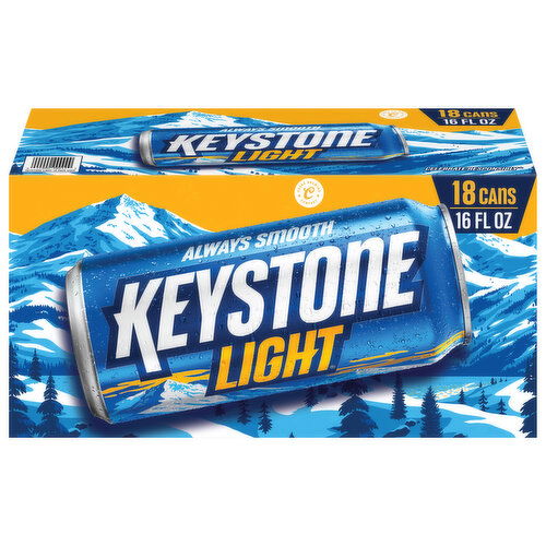 Keystone Light Beer, 18 Pack