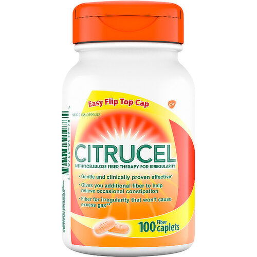 Citrucel Fiber Therapy, Methylcellulose, for Irregularity, Caplets