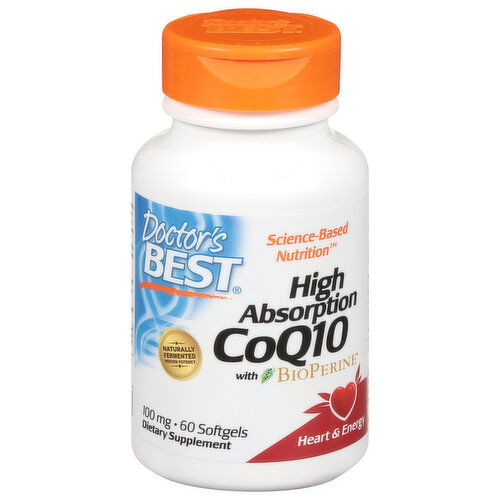 Doctor's Best CoQ10, High Absorption, 100 mg, Softgels