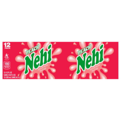 Nehi Soda, Peach, 12 Pack