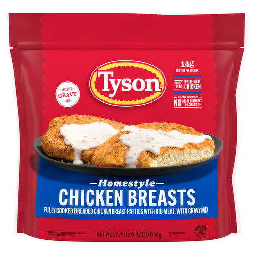 Tyson Chicken Breasts, Homestyle