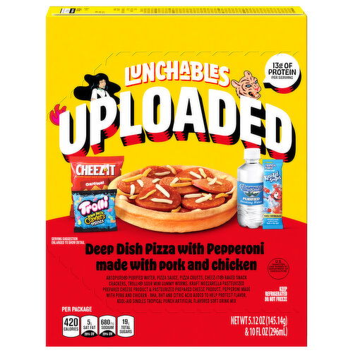 Lunchables Deep Dish Pizza, with Pepperoni