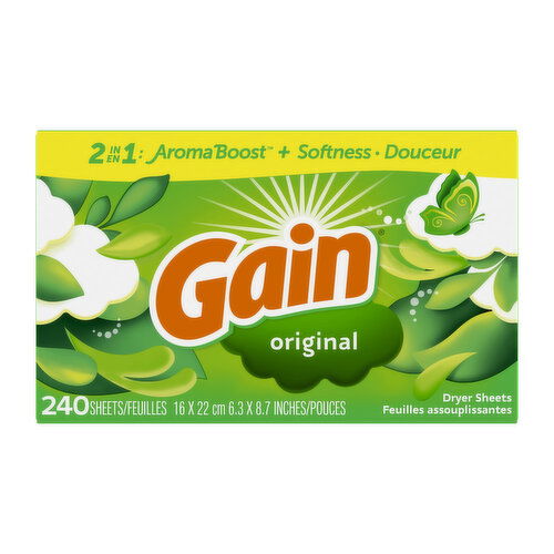 Gain Original Scent Fabric Softener Sheets